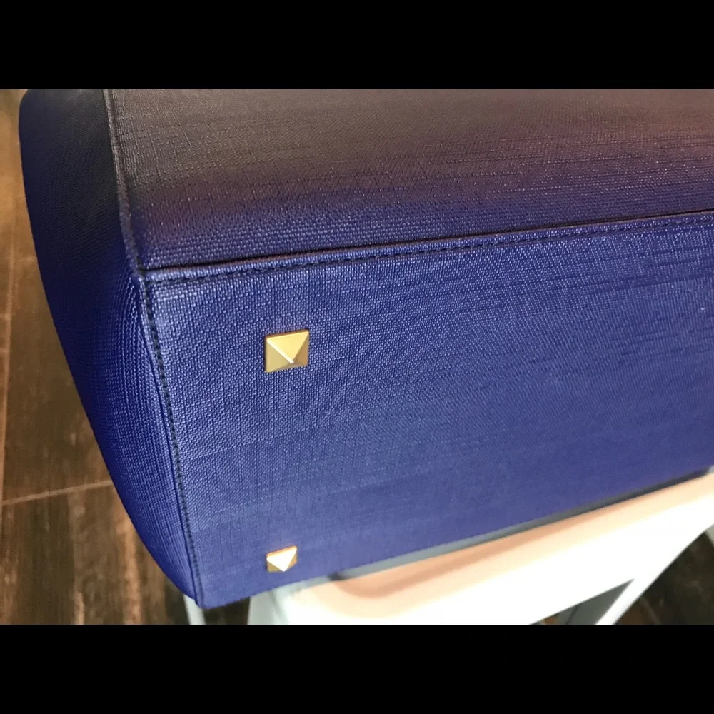 Dagne Dover Navy Blue Laptop Tote